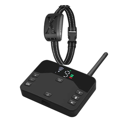 Transform Your Dog's Behavior with the Ultimate Anti-Bark Training Collar - Wireless Electric Fence with Customizable Vibration and Shock