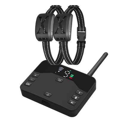 Transform Your Dog's Behavior with the Ultimate Anti-Bark Training Collar - Wireless Electric Fence with Customizable Vibration and Shock