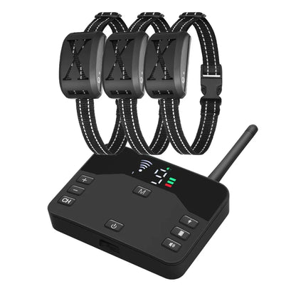 Transform Your Dog's Behavior with the Ultimate Anti-Bark Training Collar - Wireless Electric Fence with Customizable Vibration and Shock